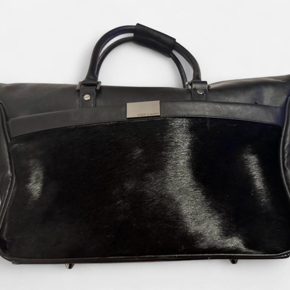 Vince Camuto Shiny Black Travel Bag